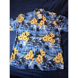 Banana Bay Bahamas  Hawaii Button Down Shirt Size 3XL Men's Tropical